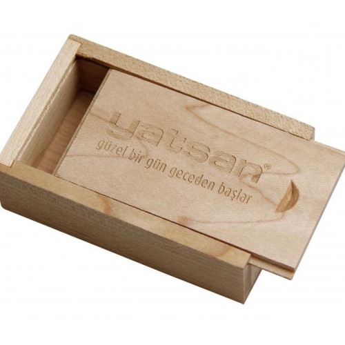 SÜRGÜLÜ AHŞAP USB KUTUSU